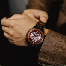 Load image into Gallery viewer, The Skeleton X Red Norsewood Watch
