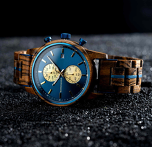 Load image into Gallery viewer, The Zeru - Mens Wooden Norsewood Watch
